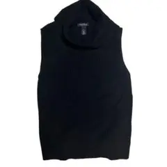 SALE美品 vintage ブラック タートルネック サマーニット