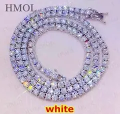 【人気急上昇】モアサナイト テニスチェーンネックレス｜S925 × 証明書付