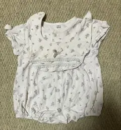 花柄ロンパース&スタイセット　70サイズ