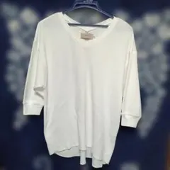 AZUL by MOUSSY ホワイト Vネック セーター M今月末削除値下最終