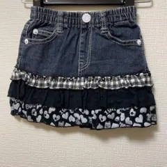 デニムフリルスカート 110
