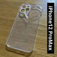 iPhone12 ProMax アイフォン スマホケース クリア 透明 ハート