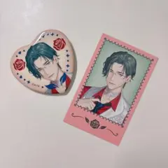 五木左京　バレンタイン　缶バッジ　チェキ