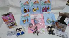 セット 銀魂 メタルイニシャルストラップ ちびボイス 山﨑退 志村新八他