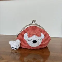 手刺繍 がま口ポーチ - メルカリ