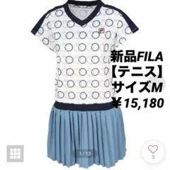 新品未使用完売】FILAテニスウェアワンピース スモーキーアプリコットS