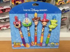 トイストーリー　ボールペンセット　ディズニー　廃盤　バズ　ウッディ　新品未開封