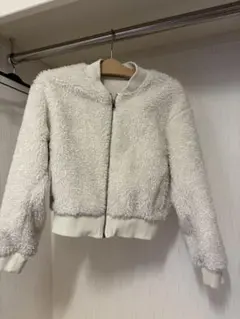 ホワイト ボアジャケット