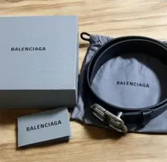 BALENCIAGA BBラージベルト ブラック（幅3.5cm／85サイズ） - メルカリ