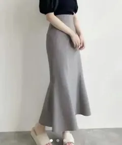 cocodeal ギンガムチェックハイウエストマーメイドスカート ２