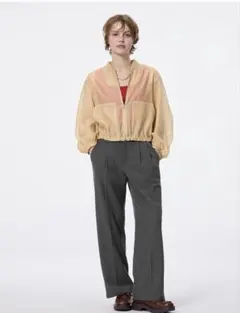 そら様専用　タックワイドパンツダークグレー&ブラック