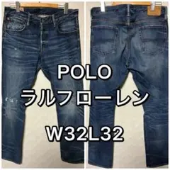POLO ポロラルフローレン ジーンズ デニム W32L32 メキシコ製 赤耳のサムネイル