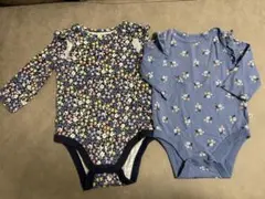 baby gap 花柄　ベビー肌着　ボディースーツ　2点セット