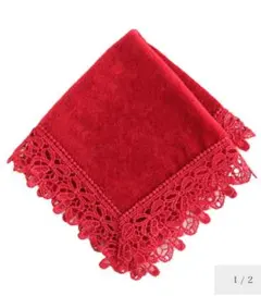 新品　近沢レース　赤い靴　限定　タオル　ハンカチ　横浜ものがたり