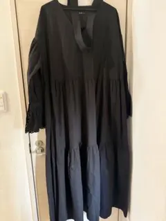 make-ai 黒 ロングワンピース FREEサイズ