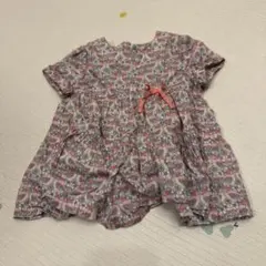 花柄ワンピース/80cm/ピンク系のサムネイル