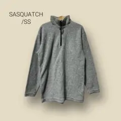 626　【SASQUATCH】サスクワッチ　ハーフジップ　フリース　グレー　SSのサムネイル