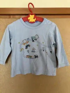 familiar 水色 長袖Tシャツ 90