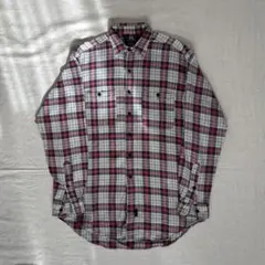 90's DOUBLE RL RALPH LAUREN 3つ星 チェックシャツ