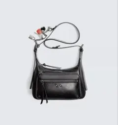 ZARAブラックチェーンクロスバッグ