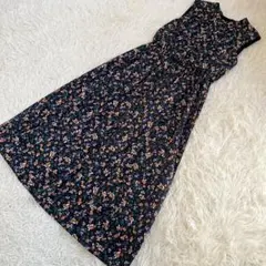 【洗濯可】NATURAL BEAUTY BASIC フラワープリントワンピースS