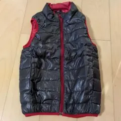 FIRSTDOWN KIDS 中綿ベスト 130サイズ 黒赤
