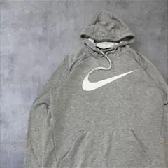 00s ナイキ Nike Dri-FIT グレー フーディ ビックロゴ