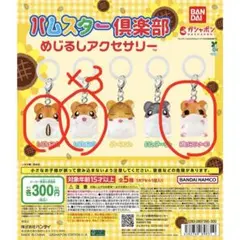 ハムスター倶楽部めじるしアクセサリー しげっちA しげっちB×3