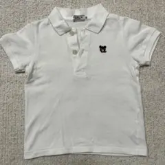 ダブルビー　ポロシャツ 100 白　フォーマル　ミキハウス