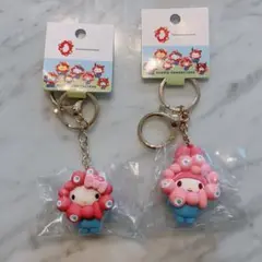 ♥大阪万博×サンリオ キティちゃん＆マイメロ ミャクミャクキーホルダー♥新品