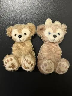 ダッフィー & シェリーメイ ぬいぐるみ マグネット