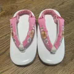 七五三　３歳　草履　ピンク