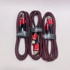 Lightning充電ケーブル 1M 3本セット アイフォン充電 USB