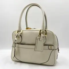【極美品】 J&M DAVIDSON ハンドバッグ ミニボストン ホワイト 白のサムネイル