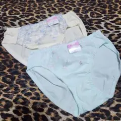 刺繍付きショーツ2枚セット Mサイズ