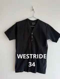 WEST RIDE ヘンリーネック Tシャツ ブラック 34黒のサムネイル