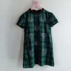 シスタージェニーグリーンチェック ワンピース