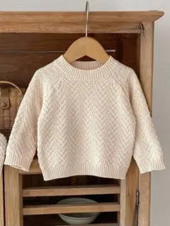 SHEIN ベビー服 子供服 トップス バター色 3-6M