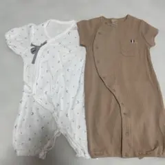 2wayドレスオール 50-70 綿100% ツーウェイオール　2枚セット