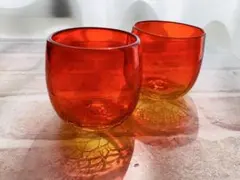 琉球ガラス ラウンドグラス ペアセット