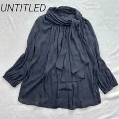 UNTITLED ボウタイブラウス 長袖 大きいサイズ 48 - メルカリ