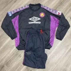 激レア 京都パープルサンガ 選手支給ピステ ウインドブレーカー 上下セット