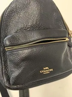 COACH ブラックレザー リュック