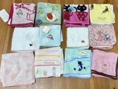 ブランドハンドタオル　キャラクターハンドタオル　12枚セット