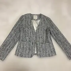 ビーミングbyビームス★ツイード ノーカラー テーラードジャケット セレモニー
