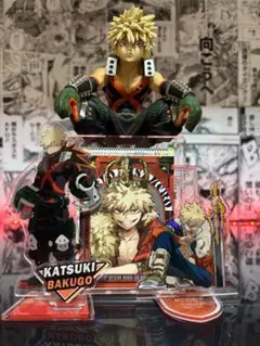 爆豪勝己　フィギュア、アクスタ、アクリルブロック4点セット