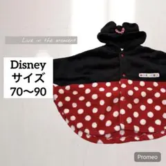 【ディズニー】Disney/ミニーマウス フード付きポンチョ/フリース/ベビー