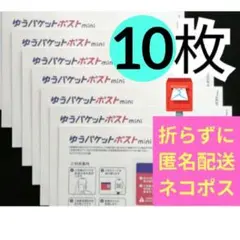 【10枚】即発送◎ ★匿名★帯付き★ゆうパケットポスト mini ミニ 封筒
