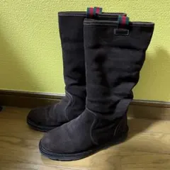 GUCCI 茶色 ムートンブーツ