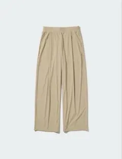 UNIQLO ウルトラストレッチエアリズムワイドパンツ　ベージュ